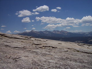 View South from Half Dome